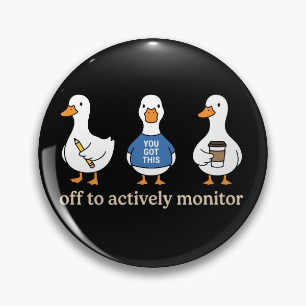 Item preview, Off To Actively Monitor Blue Shirt Duck Trio Pencil Coffee You Got This Teacher designed and sold by graphixpolash.