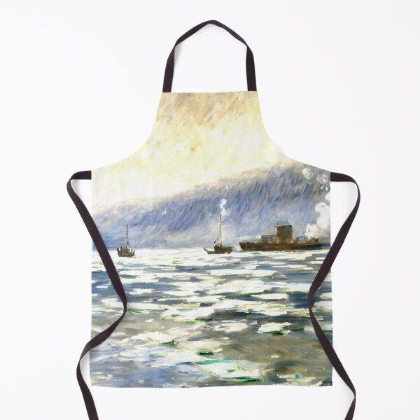 Item preview, The Ice-Locked Port at Villez designed and sold by artdesignsnow.