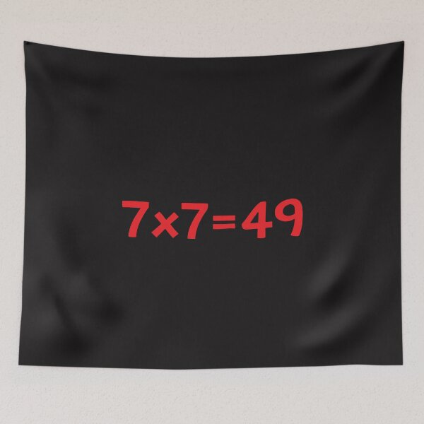 Item preview, 7x7=49 Meme Funny Math Joke Viral Gen Alpha Kids Humor designed and sold by kiralynstration.