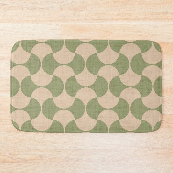 Item preview, Vintage Abstract Mid-Century Geometric Bauhaus Pattern. Art deco pattern. Green - beige designed and sold by SIR13.