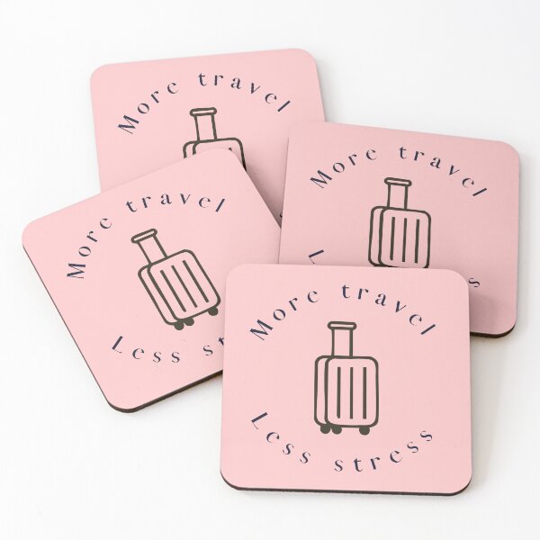 Item preview, More travel Less stress sticker designed and sold by ElliDesign.