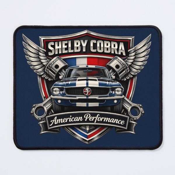 Item preview, Shelby Cobra American Muscle Car Emblem designed and sold by Retro Arabica.