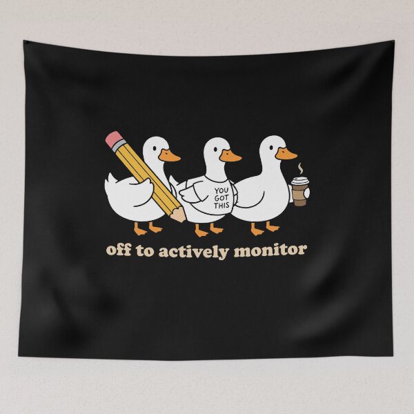 Item preview, Off To Actively Monitor Big Pencil Duck Trio Hot Coffee You Got This Funny Teacher designed and sold by graphixpolash.