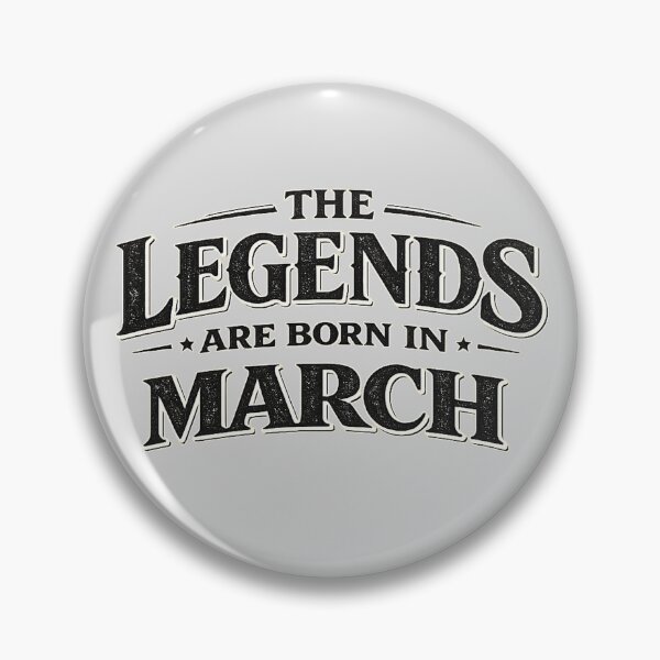Item preview, The Legends Are Born In March – Bold Minimal Typography Design – March Birthday Gift designed and sold by Szapeee.