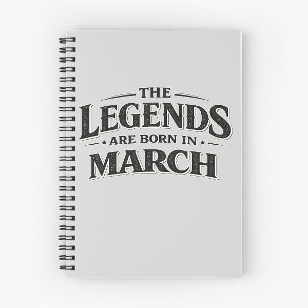 Item preview, The Legends Are Born In March – Bold Minimal Typography Design – March Birthday Gift designed and sold by Szapeee.