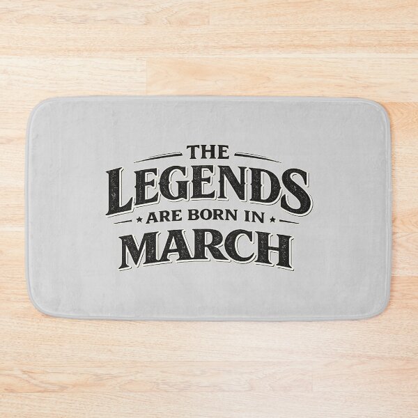 Item preview, The Legends Are Born In March – Bold Minimal Typography Design – March Birthday Gift designed and sold by Szapeee.