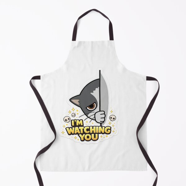 Item preview, I’m Watching You Funny Cat Sticker | Cute Creepy Meme Aesthetic Cat Design designed and sold by sumodesign.