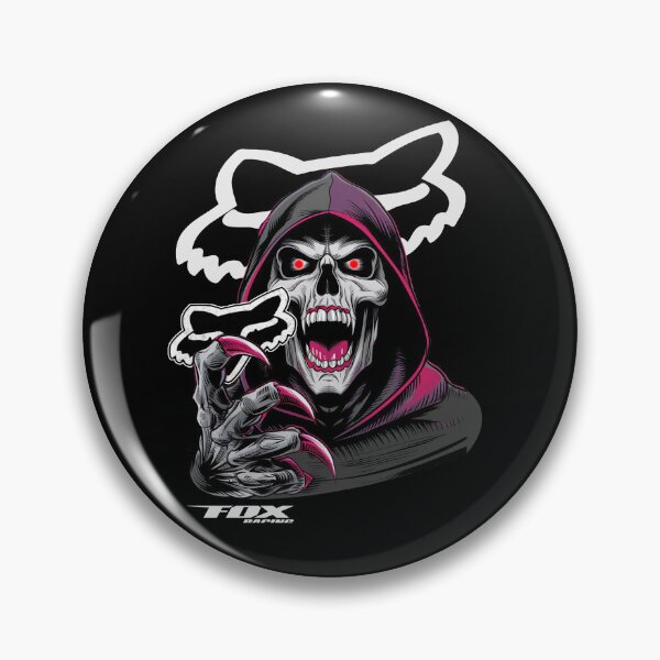 Artikelvorschau, Fox Racing Grim Reaper Motocross Mashup entworfen und verkauft von The Midnight Library - Book Lover Gifts & Kindle Accessories.