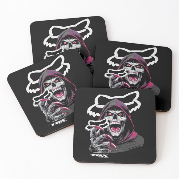Item preview, Fox Racing Grim Reaper Motocross Mashup designed and sold by  The Midnight Library - Book Lover Gifts & Kindle Accessories.