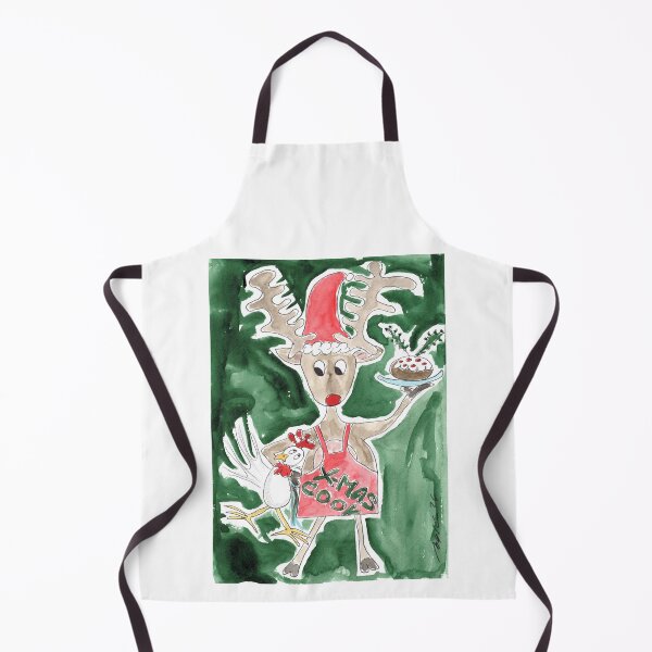 Item preview, Christmas, Rudolph Rendeer X-Mas Cook, Weihnachten, Rudolph Rentier Weihnachtskoch designed and sold by Anke‘s Bazaar.