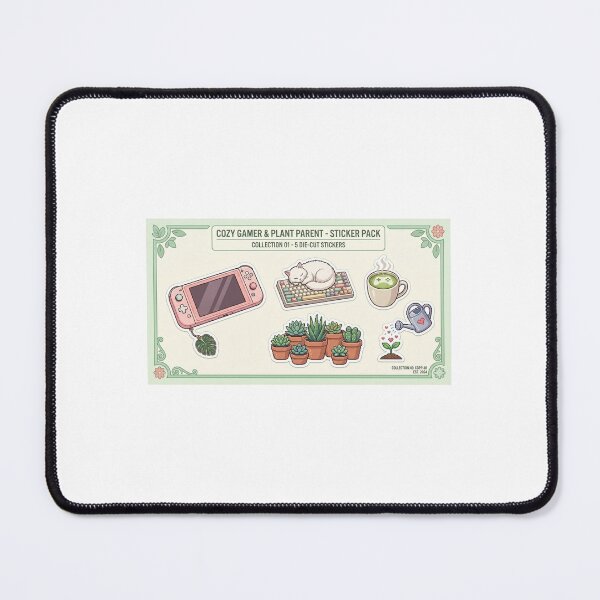 Item preview, Cozy Gamer and Plant Parent Aesthetic Sticker Pack designed and sold by KIZENZO.