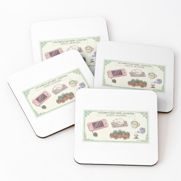 Item preview, Cozy Gamer and Plant Parent Aesthetic Sticker Pack designed and sold by KIZENZO.