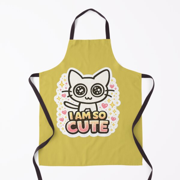 Item preview, I Am So Cute Kawaii Cat Sticker | Cute Aesthetic Cartoon Cat Design designed and sold by sumodesign.