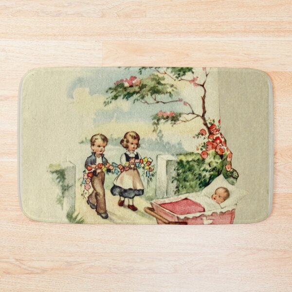 Item preview, Vintage 1950's birth announcement card for baby girl  designed and sold by Photopat.