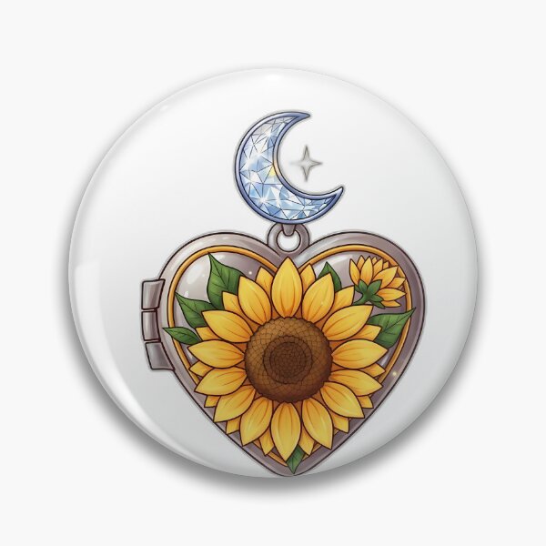 Item preview, Sunflower Heart Locket designed and sold by pumsquare.