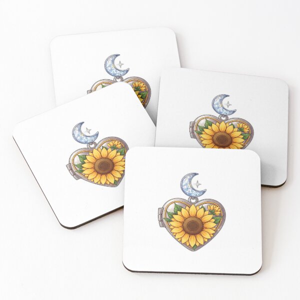 Item preview, Sunflower Heart Locket designed and sold by pumsquare.