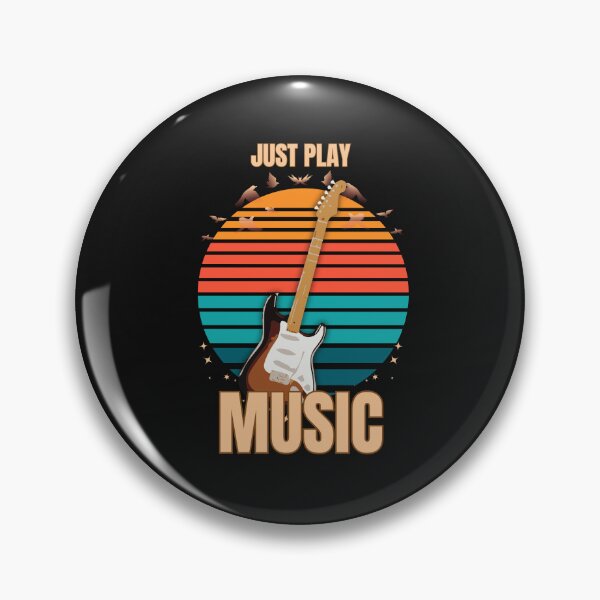 Item preview, Just Play Music – Retro Music Design designed and sold by Joyful-Pixel.