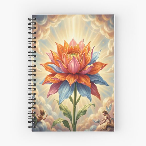 Item preview, Mythic Fantasy Bloom with Radiant Light and Celestial Guardians in a Dreamlike Scene designed and sold by FotoworldEdel.