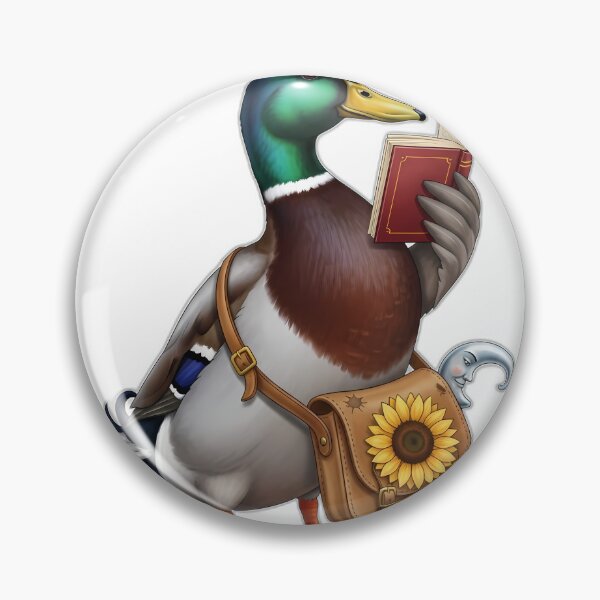 Item preview, Bookish Duck Sunflower Satchel designed and sold by pumsquare.