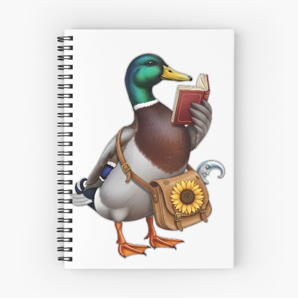 Item preview, Bookish Duck Sunflower Satchel designed and sold by pumsquare.