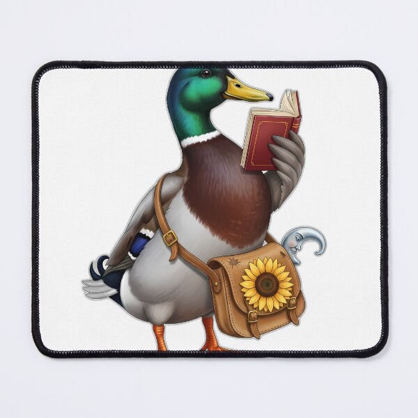 Item preview, Bookish Duck Sunflower Satchel designed and sold by pumsquare.