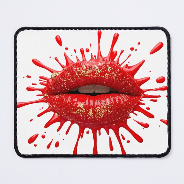 Item preview, beautiful red lips, splash of lipstick designed and sold by TanyaLovus.