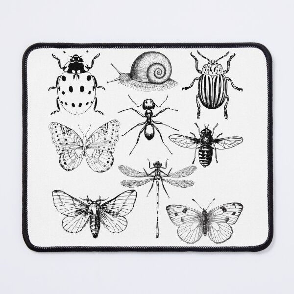 Item preview, Bugs and Ladybugs Stencil  designed and sold by ice-apparel.