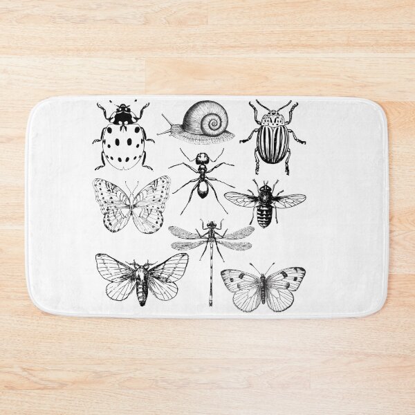Item preview, Bugs and Ladybugs Stencil  designed and sold by ice-apparel.