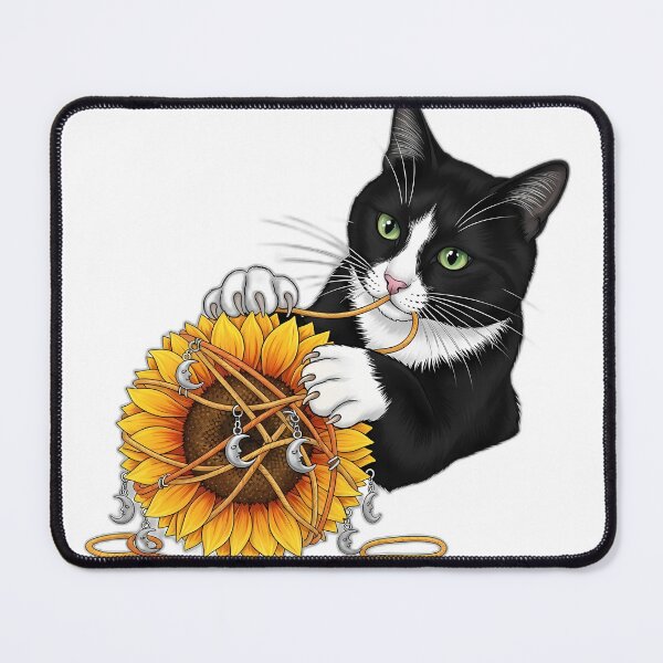 Item preview, Tuxedo Cat Sunflower Yarn designed and sold by pumsquare.