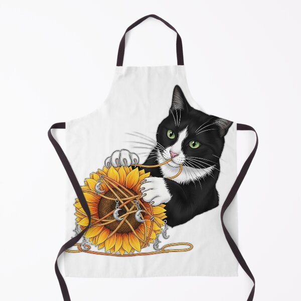 Item preview, Tuxedo Cat Sunflower Yarn designed and sold by pumsquare.
