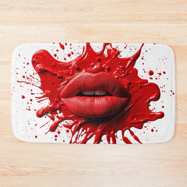Item preview, beautiful red lips, splash of lipstick designed and sold by TanyaLovus.