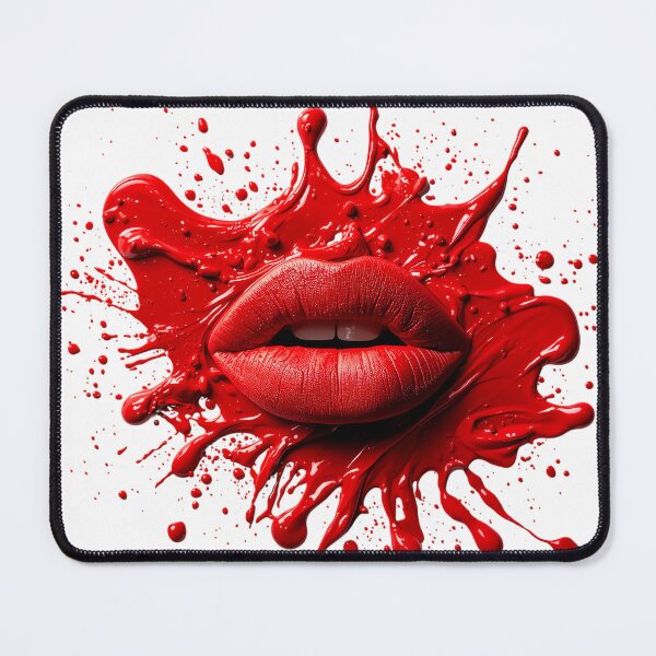 Item preview, beautiful red lips, splash of lipstick designed and sold by TanyaLovus.