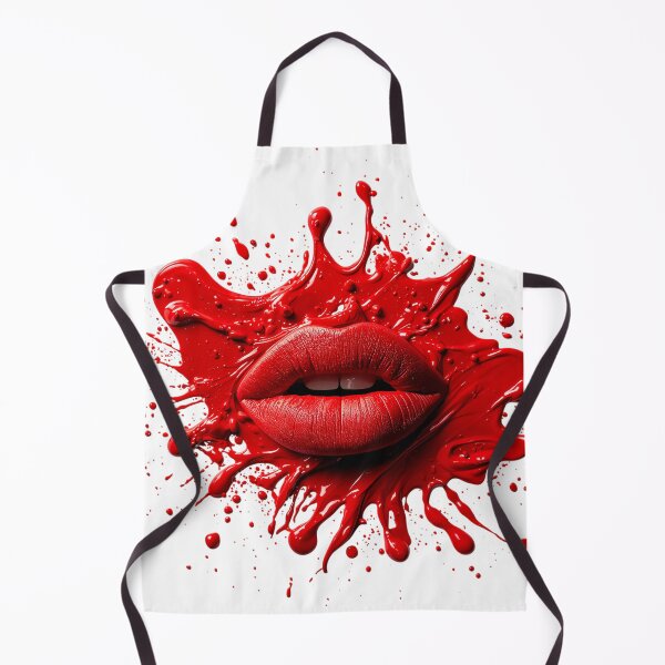 Item preview, beautiful red lips, splash of lipstick designed and sold by TanyaLovus.