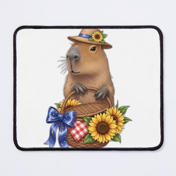 Item preview, Capybara Sunflower Picnic designed and sold by pumsquare.