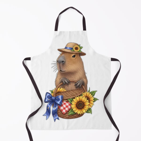 Item preview, Capybara Sunflower Picnic designed and sold by pumsquare.