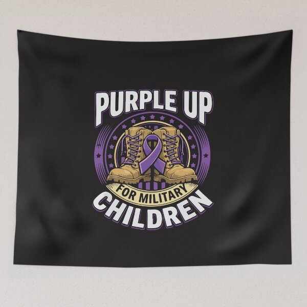 Item preview, Purple Up Military Kids Month April Support Military Child designed and sold by kiralynstration.