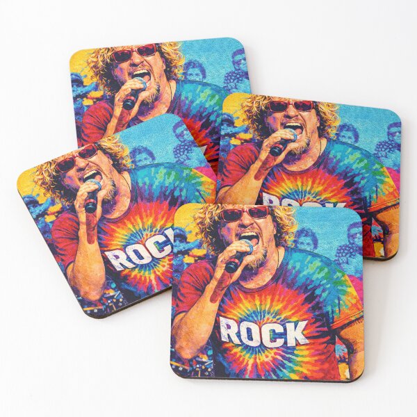 Item preview, Sammy Hagar The Red Rocker on Stage Pop Art designed and sold by LuluLeb.
