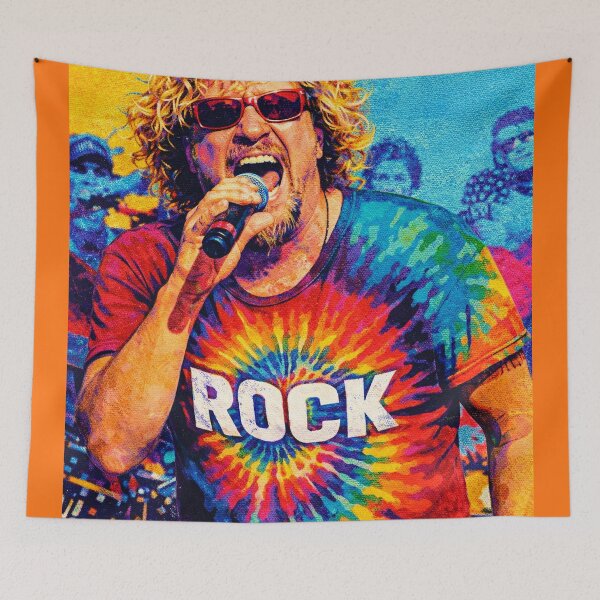 Item preview, Sammy Hagar The Red Rocker on Stage Pop Art designed and sold by LuluLeb.