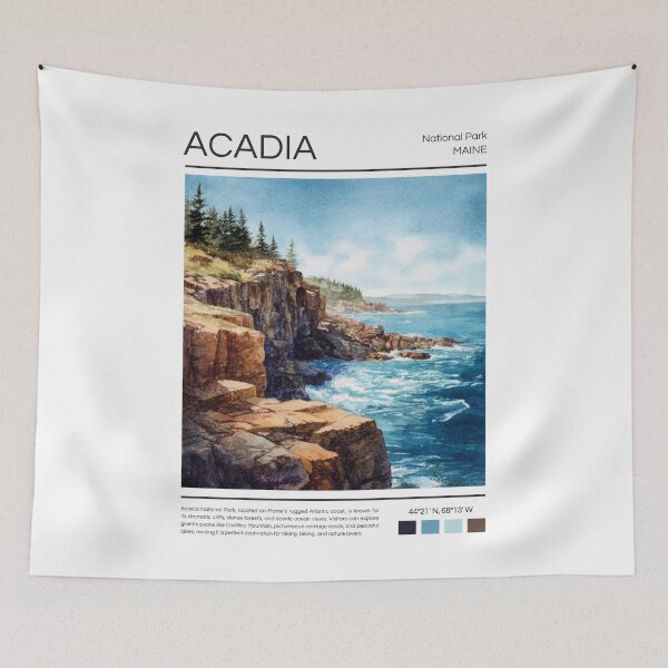 Item preview, Acadia National Park - Maine designed and sold by StudioRedKoala.