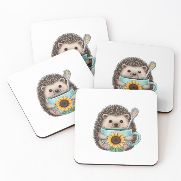 Item preview, Hedgehog Sunflower Mug designed and sold by pumsquare.