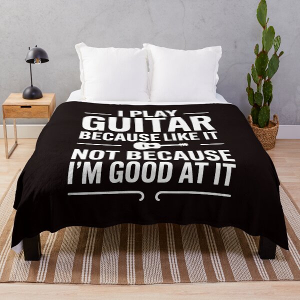 Item preview, I Play Guitar Because I Like It Not Because I'm Good At It – Funny Guitarist Musician Humor designed and sold by Redgiant87x.