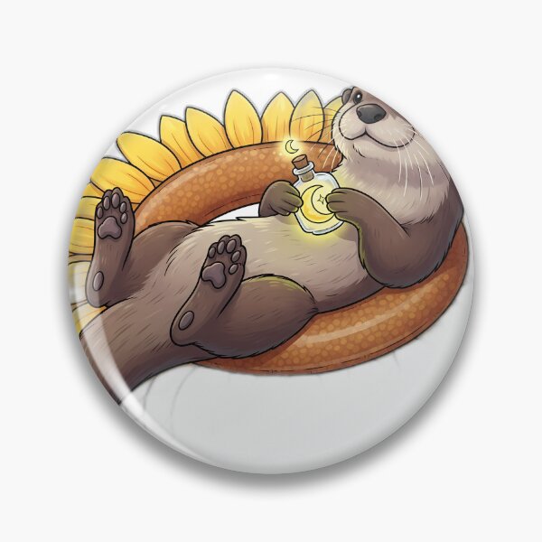 Item preview, Otter Sunflower Life Ring designed and sold by pumsquare.