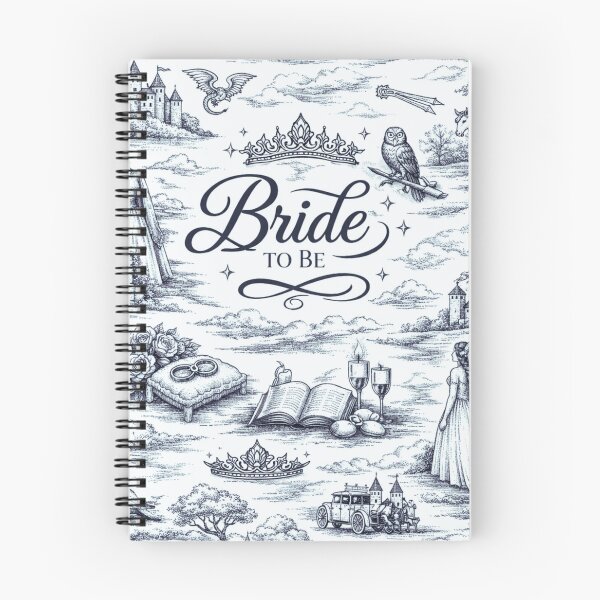 Item preview, Bride to Be Fantasy Toile de Jouy - bachelorette party - Fairy Tale Wedding Blue designed and sold by Love&Geek.