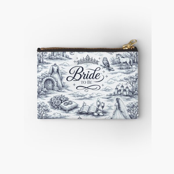 Item preview, Bride to Be Fantasy Toile de Jouy - bachelorette party - Fairy Tale Wedding Blue designed and sold by Love&Geek.