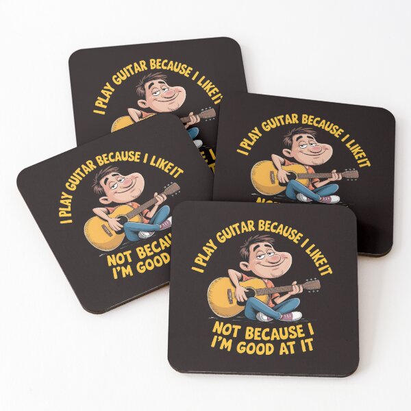 Item preview, I Play Guitar Because I Like It Not Because I'm Good At It – Guitar Player Funny Humor designed and sold by Redgiant87x.