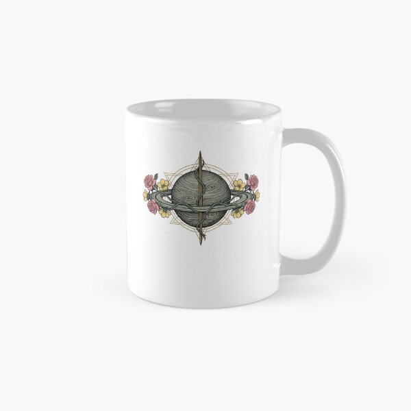 Item preview, Diseño cósmico con geometría floral de los anillos de Saturno designed and sold by VibeMax.