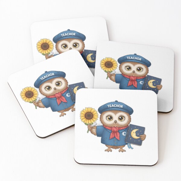 Item preview, Teacher Owl Moon Notebook designed and sold by pumsquare.