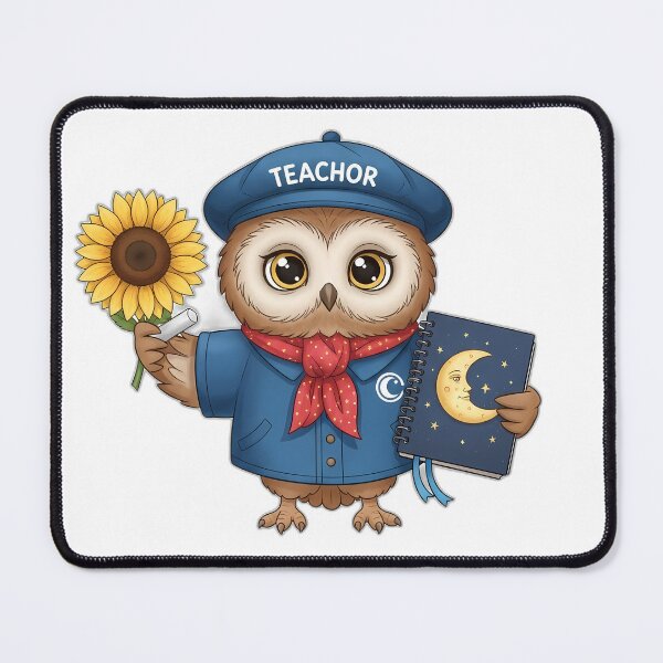 Item preview, Teacher Owl Moon Notebook designed and sold by pumsquare.