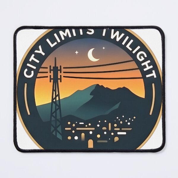 Item preview, City Limits Twilight: Urban Mountain Badge designed and sold by Hanna. J.