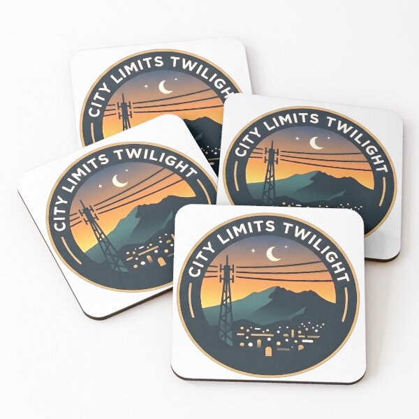 Item preview, City Limits Twilight: Urban Mountain Badge designed and sold by Hanna. J.